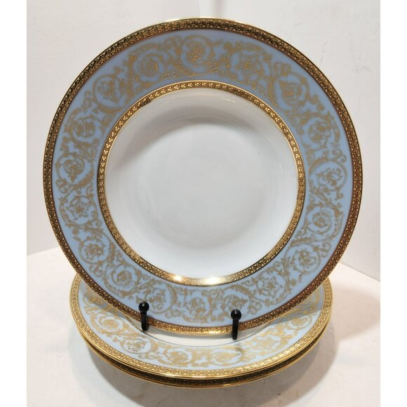 Limoges Charles Field Haviland Pascale 9 1/8" Large Rimmed Soup Bowls Set Of 3 - Picture 1 of 11